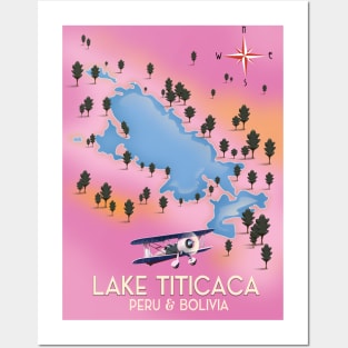 Lake Titicaca travel poster Posters and Art